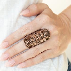 Copper Stretch Band Ring